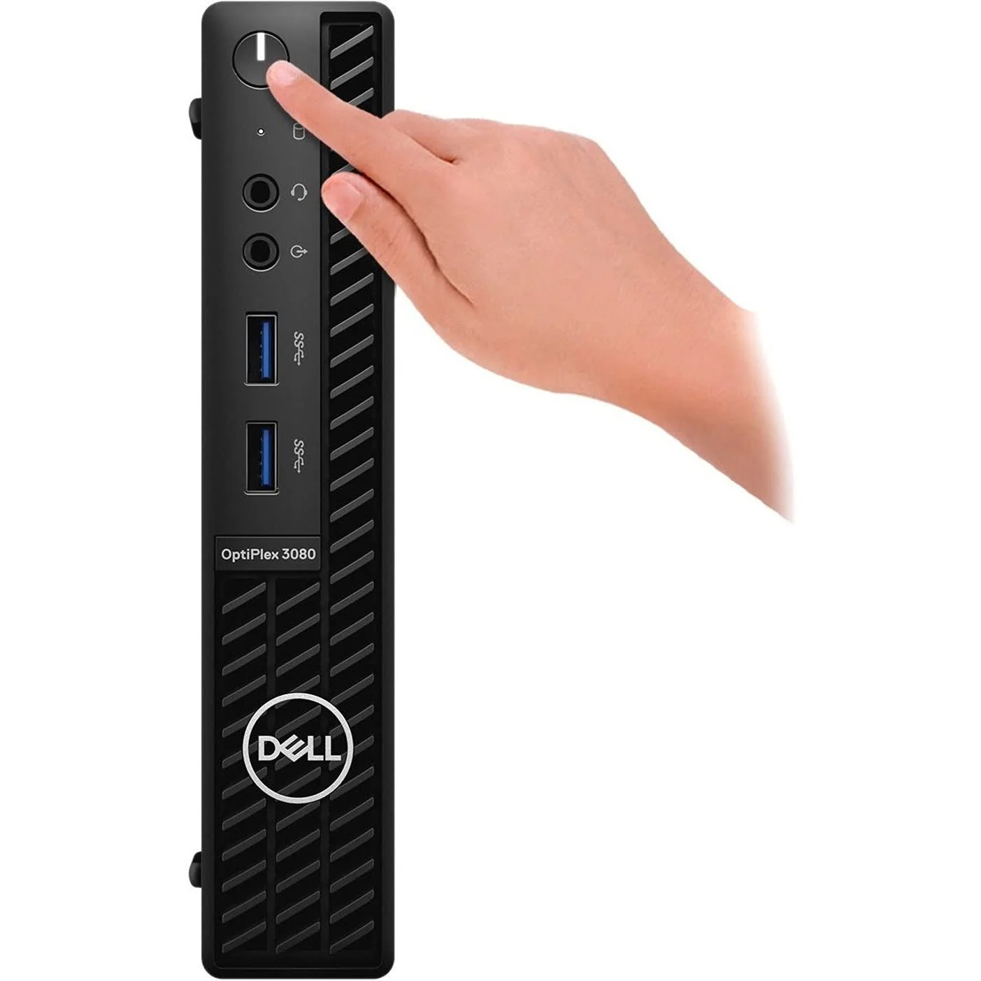 Dell OptiPlex 3000 3080 Desktop Computer - Intel Core i5 10th Gen i5-10500T Hexa-core (6 Core) 2.30 GHz - 8 GB RAM DDR4 SDRAM - 256 GB NVMe M.2 PCI Express M.2 SSD - Micro PC - Black - Image 2