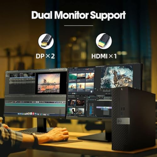Dell OptiPlex Desktop Computer with 24 inch Monitor PC and Monitor Bundle, i7-6700 3.4GHz,16GB Ram New 512GB SSD,Intel AC7260 Built-in WiFi Bluetooth,HDMI,Refurbished Desktop,Windows 10 Pro (Refurbished) - Image 6