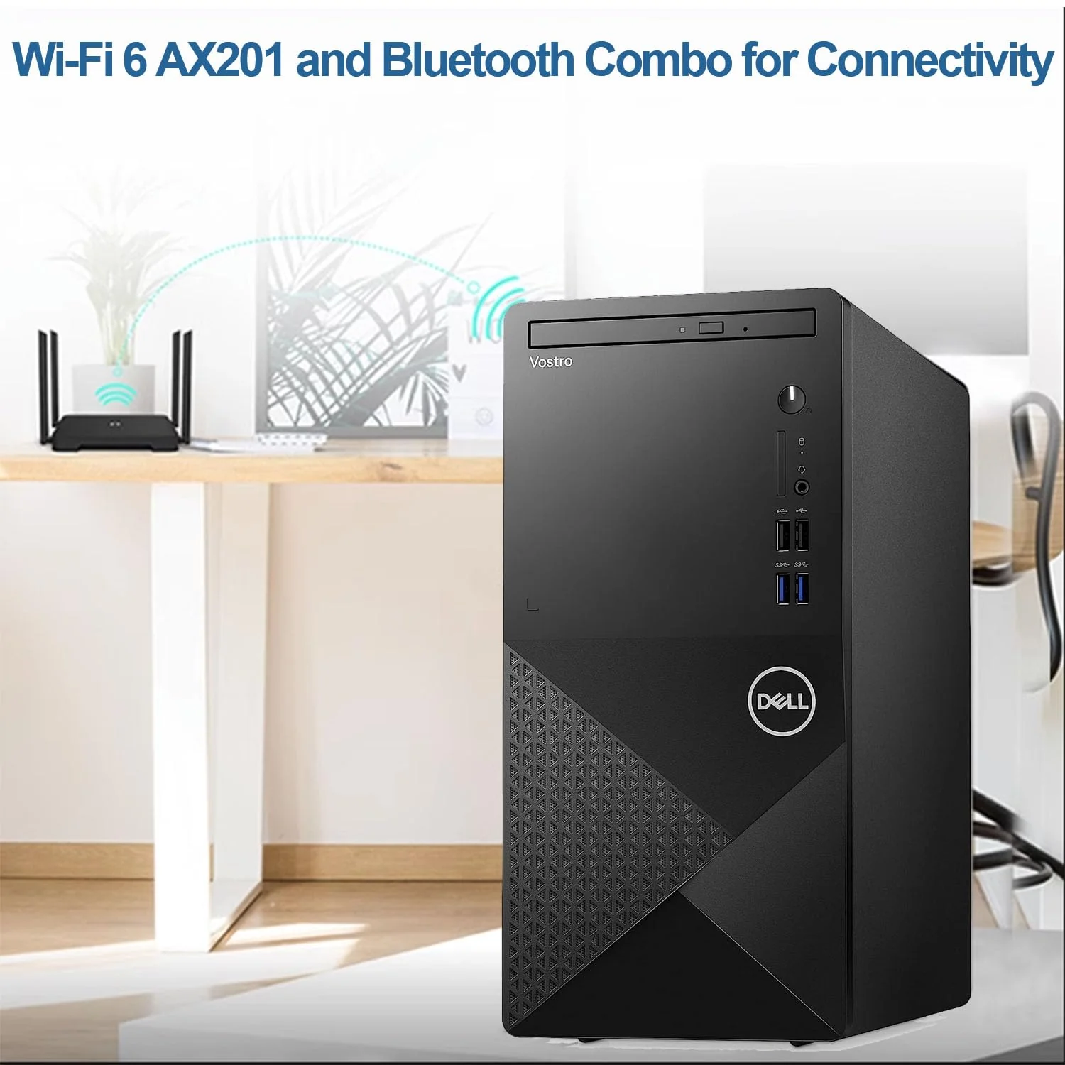 Dell Vostro 3910 Desktop Computer | 12th Gen Intel 4-Core Processor | 16GB DDR4 RAM | 256GB SSD + 1TB HDD | Intel UHD Graphics 730 | WiFi 6 | DVD-RW | Display Port | HDMI | Windows 11 Pro - Image 7