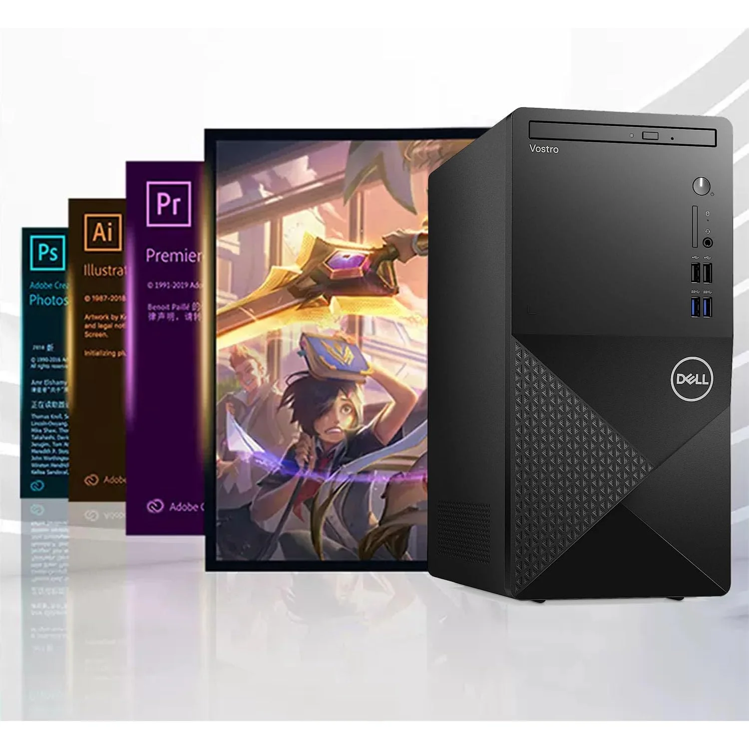 Dell Vostro 3910 Desktop Computer | 12th Gen Intel 4-Core Processor | 16GB DDR4 RAM | 256GB SSD + 1TB HDD | Intel UHD Graphics 730 | WiFi 6 | DVD-RW | Display Port | HDMI | Windows 11 Pro - Image 8