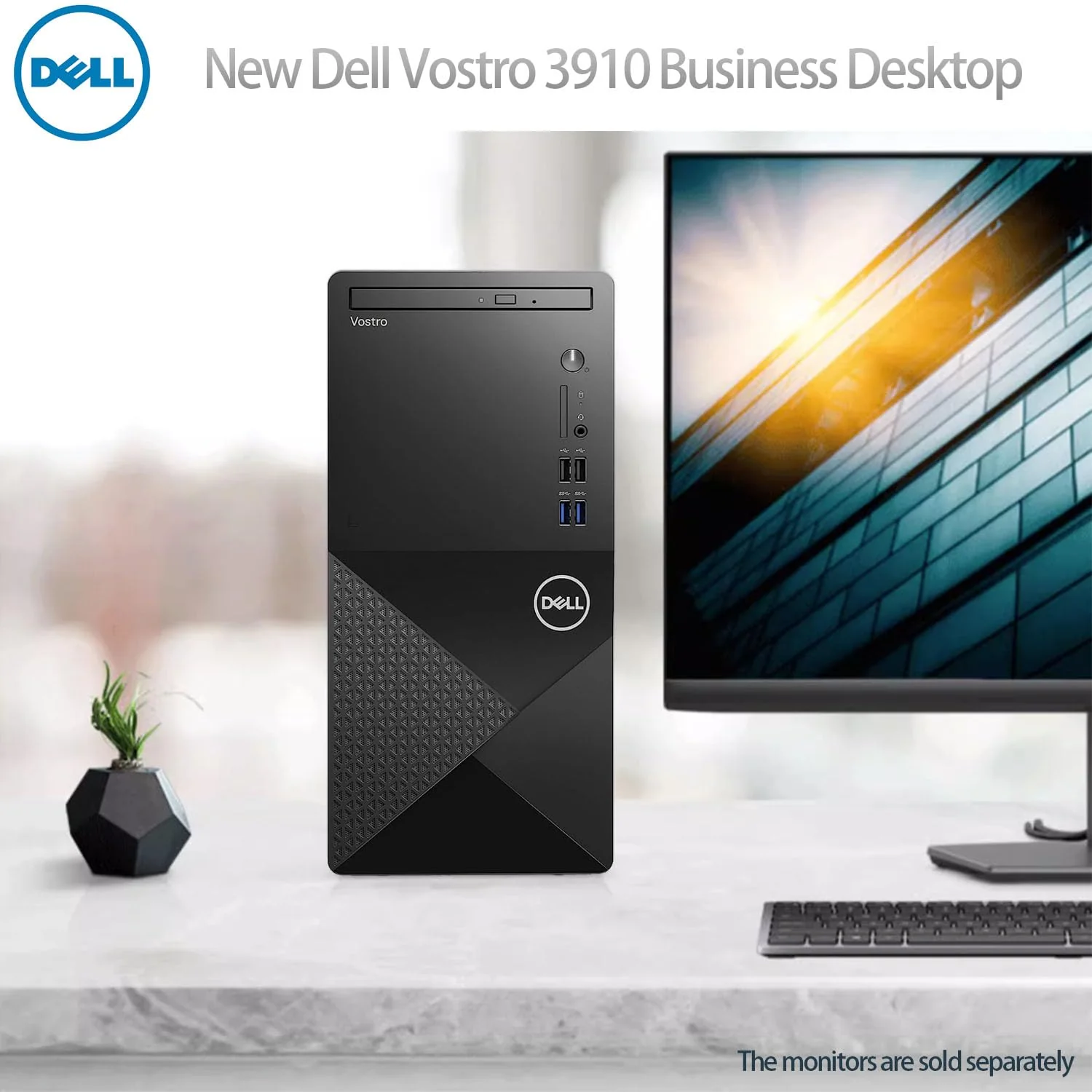 Dell Vostro 3910 Desktop Computer | 12th Gen Intel 4-Core Processor | 16GB DDR4 RAM | 256GB SSD + 1TB HDD | Intel UHD Graphics 730 | WiFi 6 | DVD-RW | Display Port | HDMI | Windows 11 Pro - Image 9