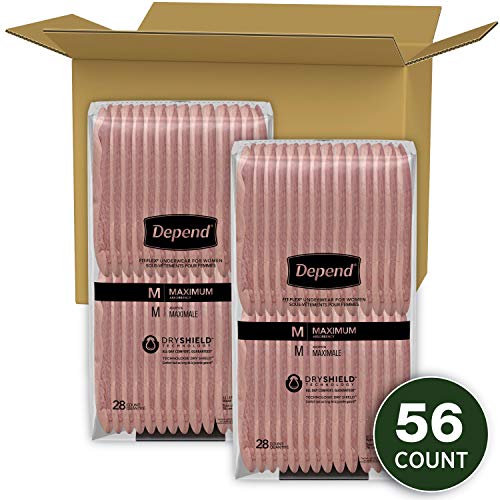 Depend FIT-FLEX Incontinence Underwear For Women, Disposable, Maximum Absorbency, Medium, Blush, 56 Count (2 Packs of 28) (Packaging May Vary) - Image 7