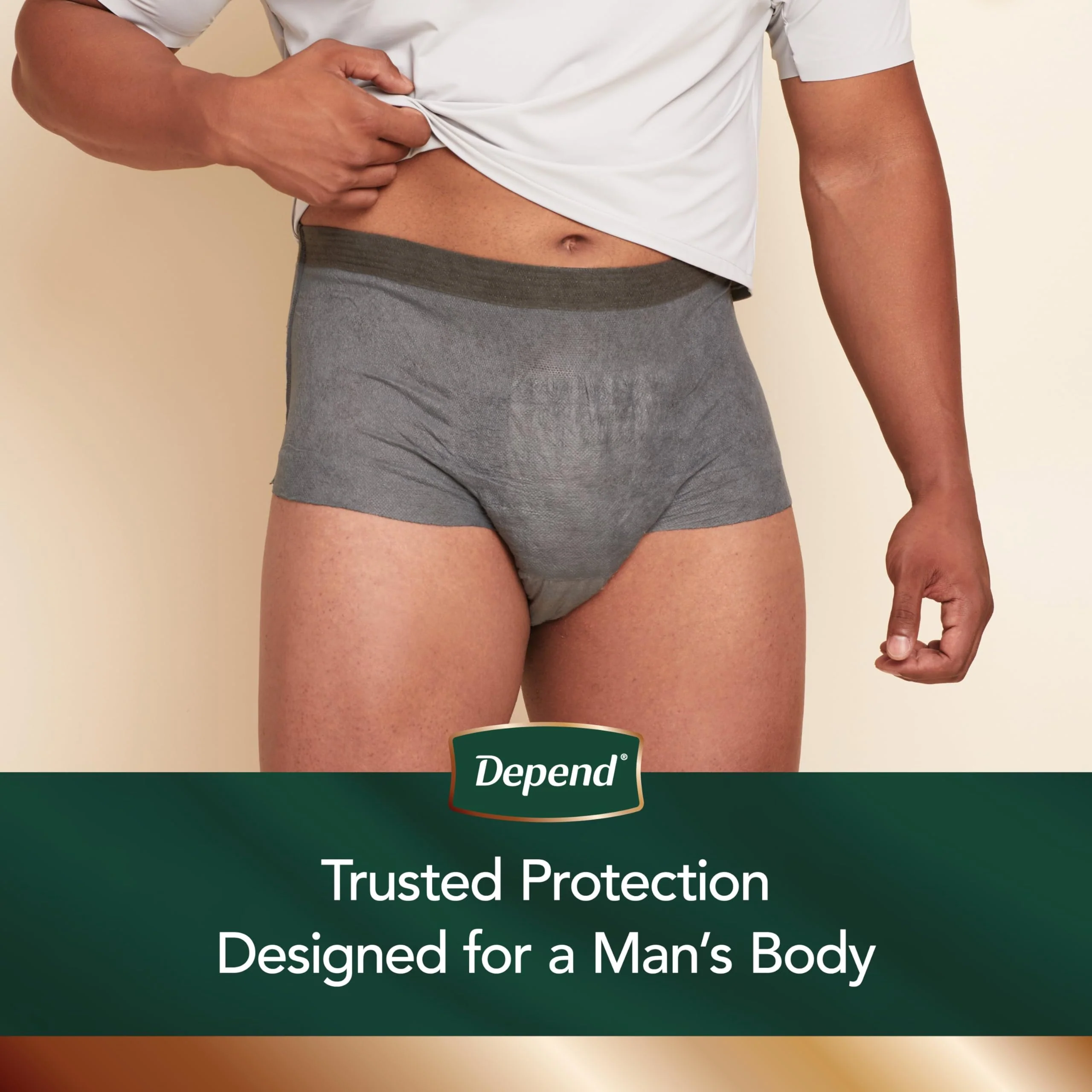 Depend Real Fit Incontinence Underwear for Men, Disposable, Maximum Absorbency, Small/Medium, Black, 56 Count, Packaging May Vary - Image 5
