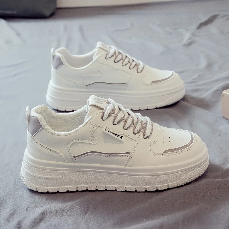 Designer Platform Running Sneakers Women  Tennis shoes Woman Walking Chunky Sneakers white Casual Slip on Vulcanized Shoes - Image 7