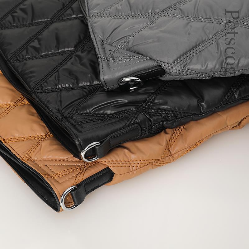 Designer Rhombus Quilted Shoulder Bags For Women Luxury Nylon Spacer Padded Crossbody Bag Fashion Large Capacity Tote Bolsa 2022 - Image 8