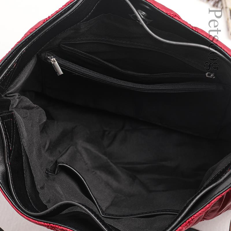 Designer Rhombus Quilted Shoulder Bags For Women Luxury Nylon Spacer Padded Crossbody Bag Fashion Large Capacity Tote Bolsa 2022 - Image 9
