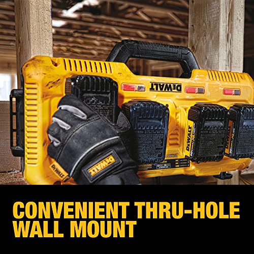 DEWALT 20V MAX* Charger, 4-Port, Rapid Charge (DCB104) , Black/Yellow - Image 10