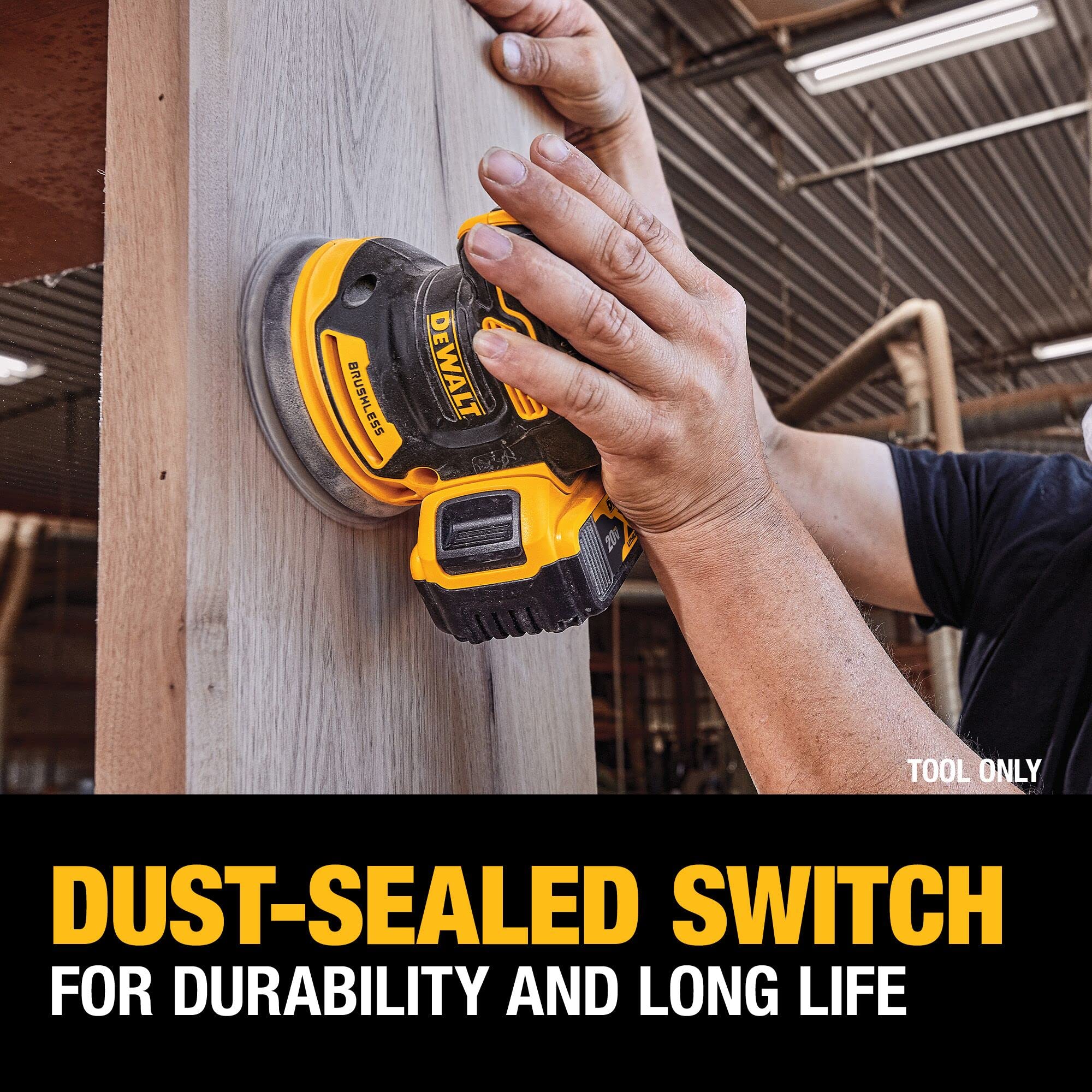 DEWALT 20V MAX Orbital Sander, Tool Only (DCW210B) - Image 4