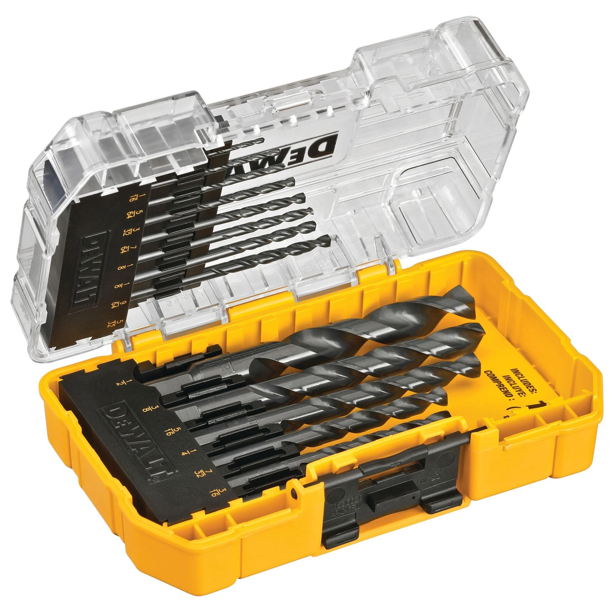 DEWALT Drill Bit Set, 14-Piece, 135 Degree Split Point, For Plastic, Wood and Metal (DWA1184) - Image 6