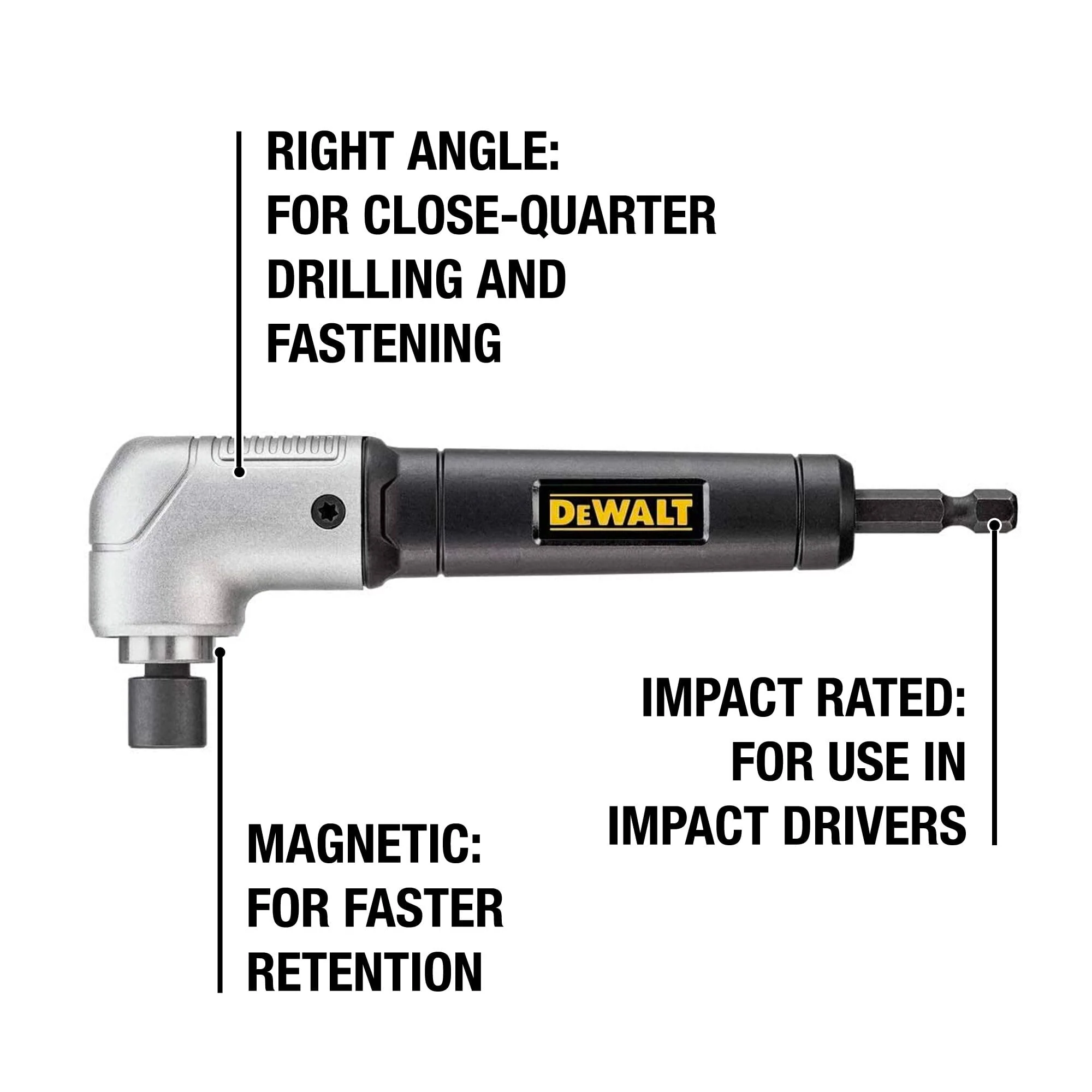 DEWALT Right Angle Attachment, Impact Ready, 1.5" (DWARA120) - Image 8