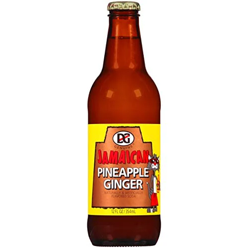 DG Genuine Jamaican - Pineapple Ginger Soda 12oz - 6-Pack - Image 2