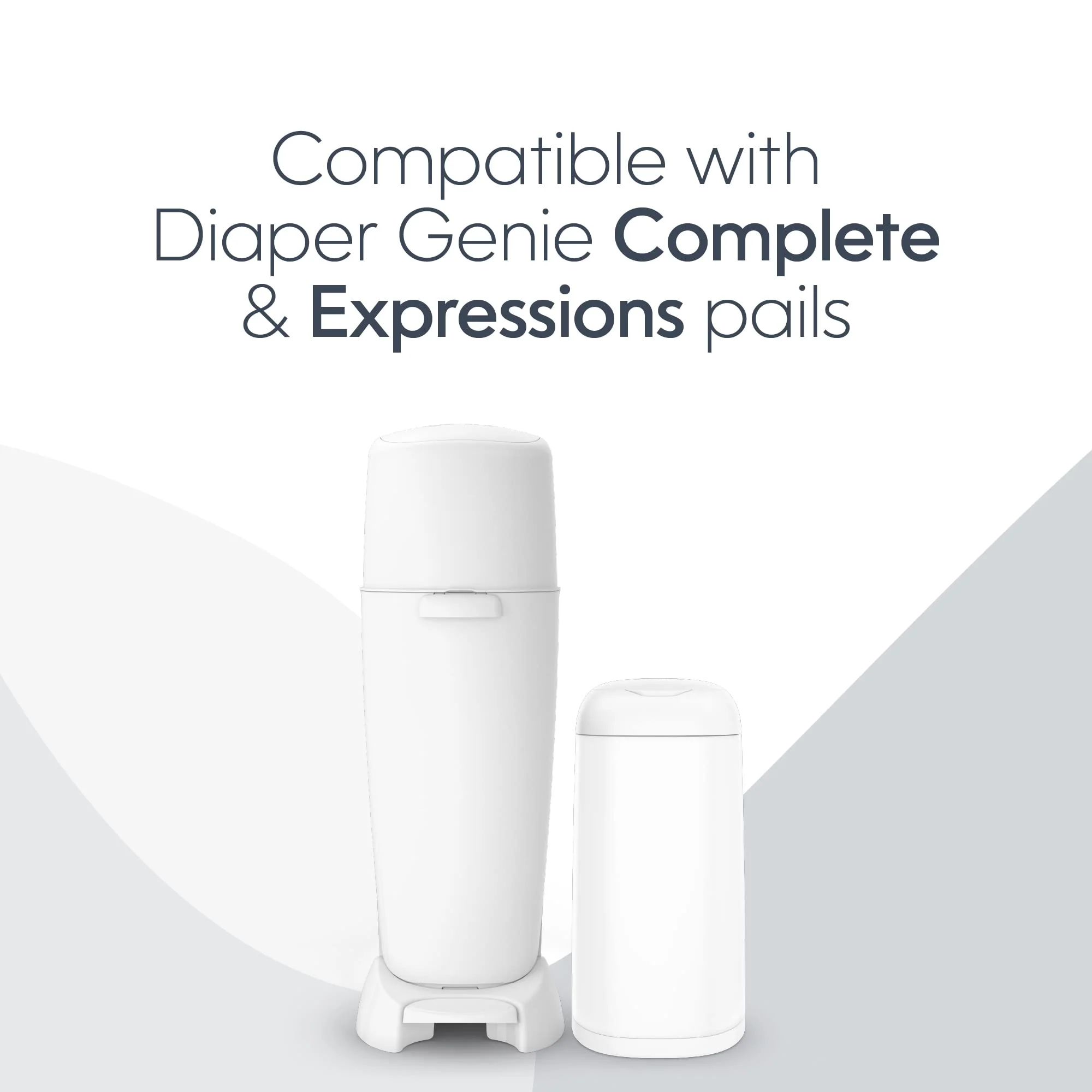 Diaper Genie Essentials Round Refill 4-Pack | Holds Up to 1280 Newborn Diapers | Features Unscented Continuous Film | Compatible with Diaper Genie Complete and Expressions Pails - Image 6