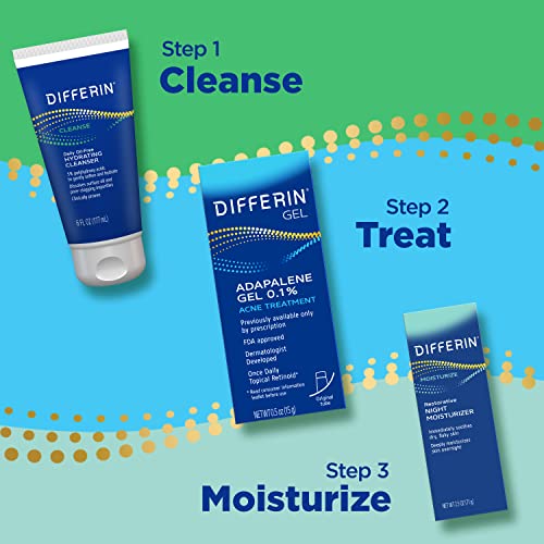 Differin Acne Treatment Gel, 30 Day Supply, Retinoid Treatment for Face with 0.1% Adapalene, Gentle Skin Care for Acne Prone Sensitive Skin, 15g Tube - Image 4