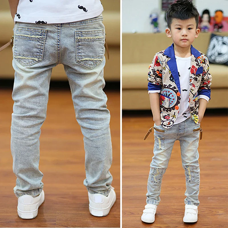 DIIMUU Kids Skinny Jeans Boys Denim Clothing Bottoms Casual Trousers Children Clothes Pants Infant Toddler Garments Jean - Image 2