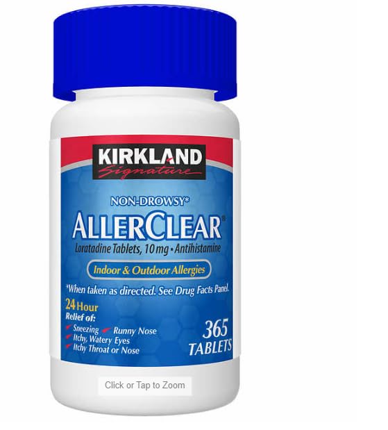 DIINGO Pill Bag (1pcs) with Bundle Kirkland Signature Non-Drowsy AllerClear Antihistamine 10mg 365 Tablets #529688 (1pcs). 12mil 3 x 2.75 inch. (1 Pair) - Image 3
