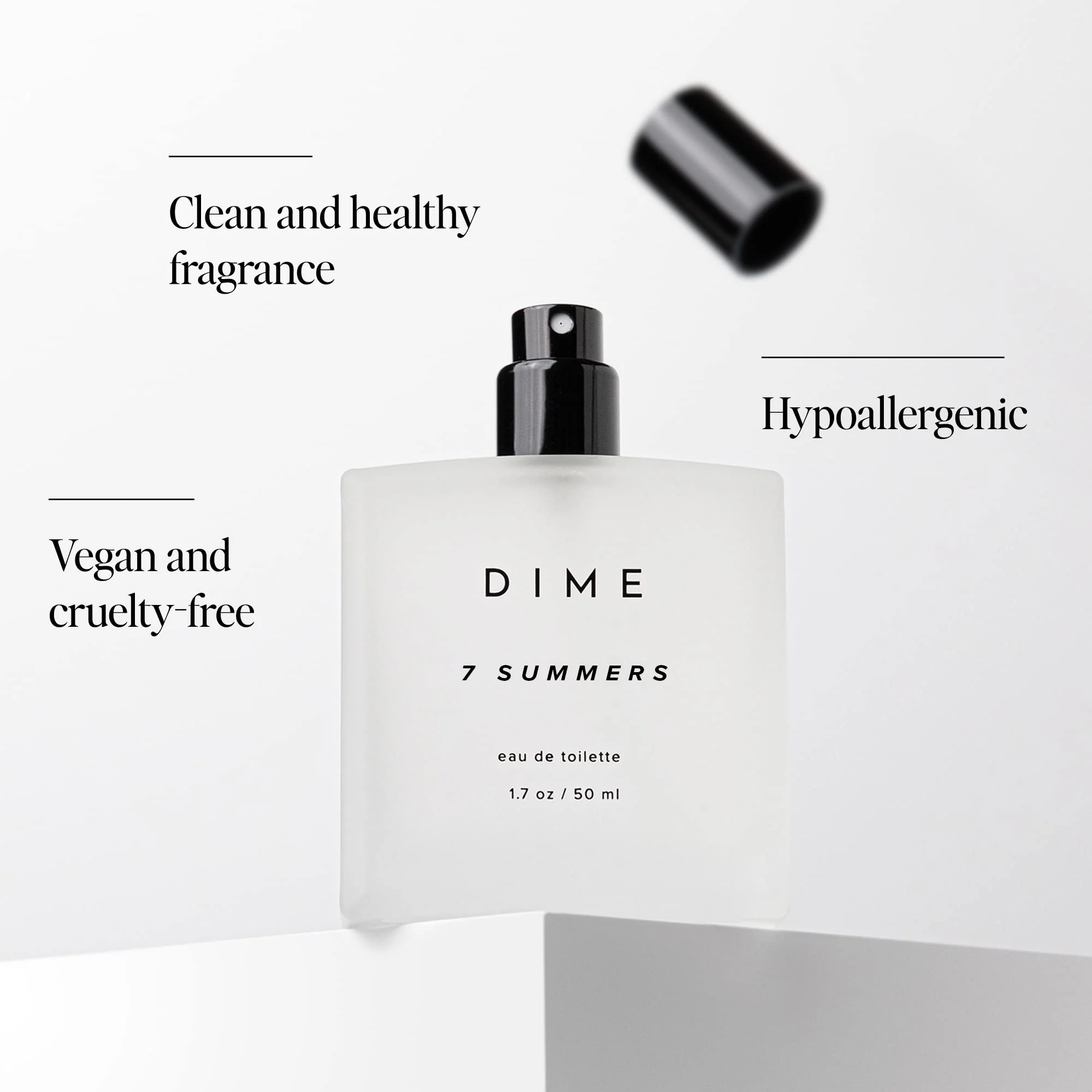 DIME Beauty Perfume 7 Summers, Sweet Floral Scent, Hypoallergenic, Clean Perfume, Eau de Toilette For Women, 1.7 oz / 50 ml - Image 2
