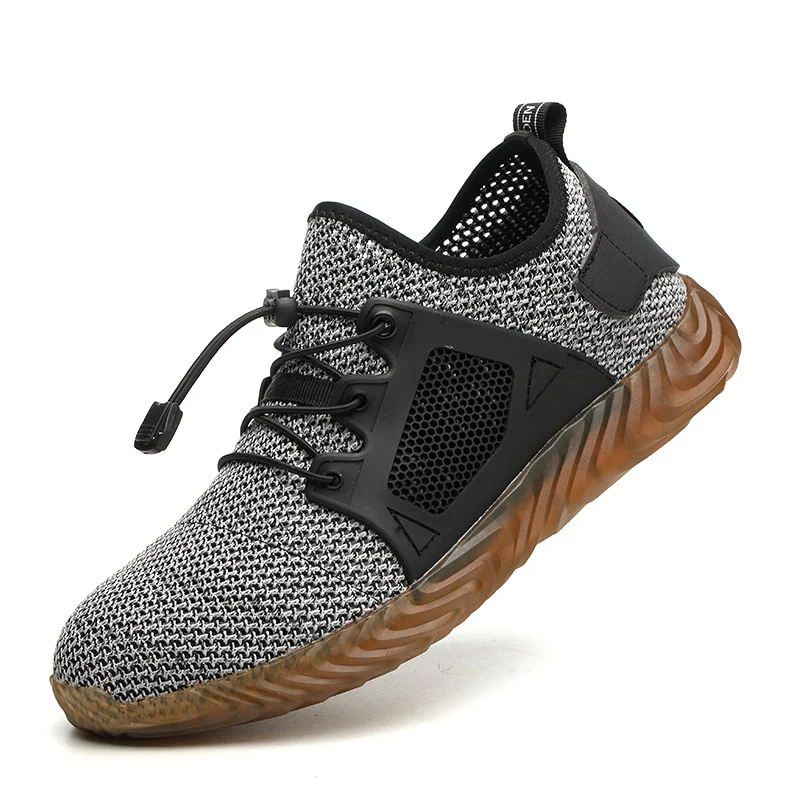 Direct Delivery Men And Women Steel Toe Air Safety Boots Indestructible Ryder Shoes Anti Puncture Breathable Work Shoes Sneakers - Image 4