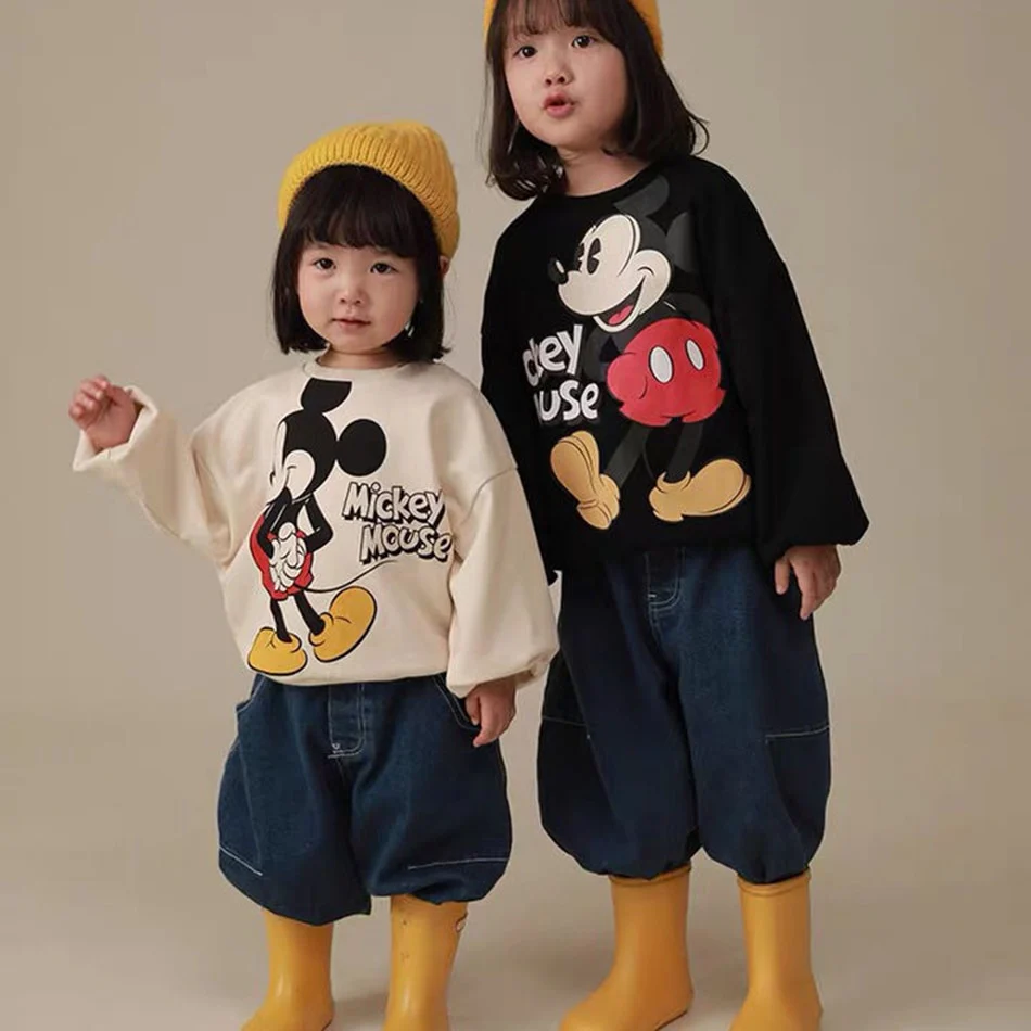 Disney Children's Sweatshirt Mickey Mouse Clothing Baby Boys Girls Long Sleeve Pullover Toddler Sweater Autumn Hoodie Clothes - Image 9