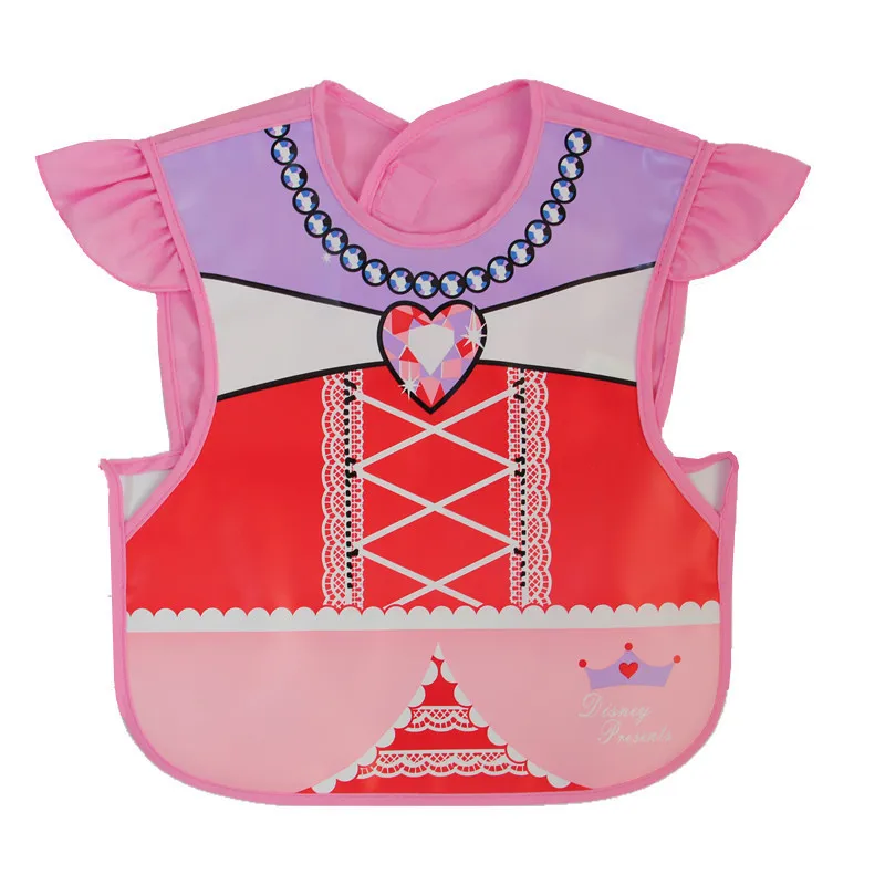 Disney Cute Baby Adjustable Bibs EVA Waterproof Sleeveless Lunch Feeding Bibs Baby Cartoon Feeding Cloth Children Baby Apron - Image 11
