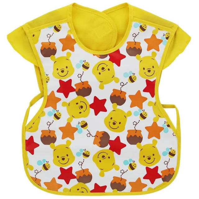 Disney Cute Baby Adjustable Bibs EVA Waterproof Sleeveless Lunch Feeding Bibs Baby Cartoon Feeding Cloth Children Baby Apron - Image 12