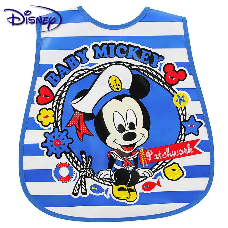 Disney Cute Baby Adjustable Bibs EVA Waterproof Sleeveless Lunch Feeding Bibs Baby Cartoon Feeding Cloth Children Baby Apron - Image 13