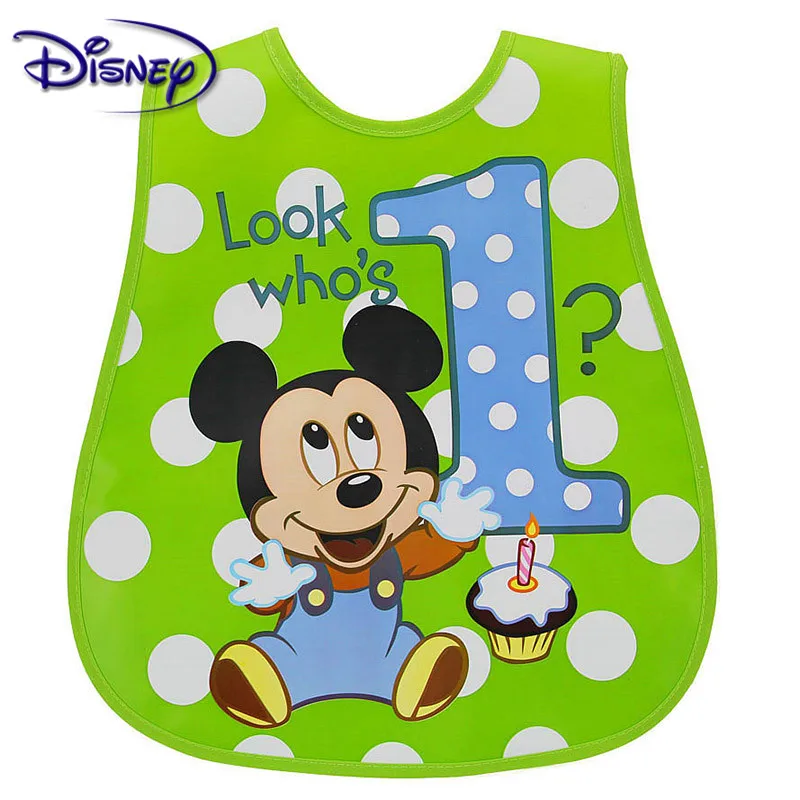 Disney Cute Baby Adjustable Bibs EVA Waterproof Sleeveless Lunch Feeding Bibs Baby Cartoon Feeding Cloth Children Baby Apron - Image 18