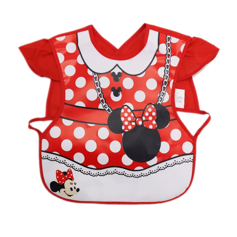 Disney Cute Baby Adjustable Bibs EVA Waterproof Sleeveless Lunch Feeding Bibs Baby Cartoon Feeding Cloth Children Baby Apron - Image 19