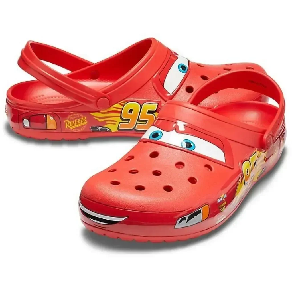 Disney Mcqueens Pixar Cartoon Solid Waterproof Slippers Outdoor Sand Sandals Casual Breathable Ankle-wrap Eva Adult Shoes Gift - Image 7