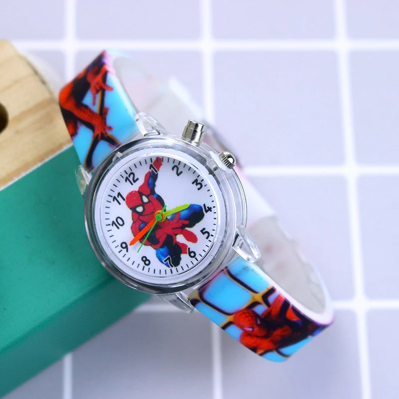 Disney Princess Elsa Kids Watches Girls Silicone Strap Cartoon Rabbit Dinosaur Light Children Wrist Watch Clock reloj infantil - Image 8