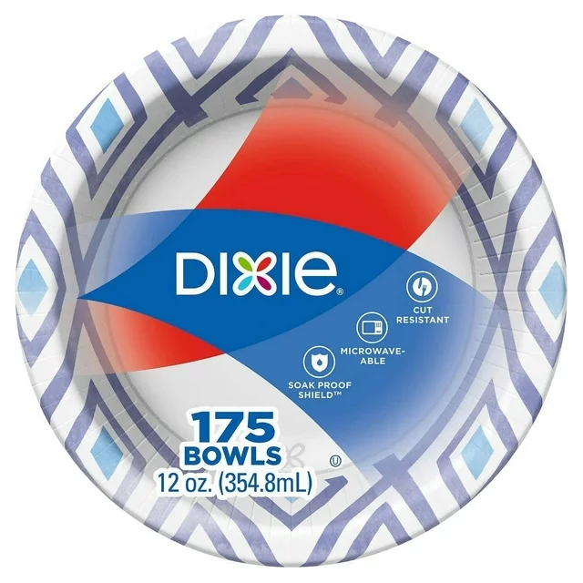 Dixie Paper Bowl, 12oz, 175 Count - Image 2