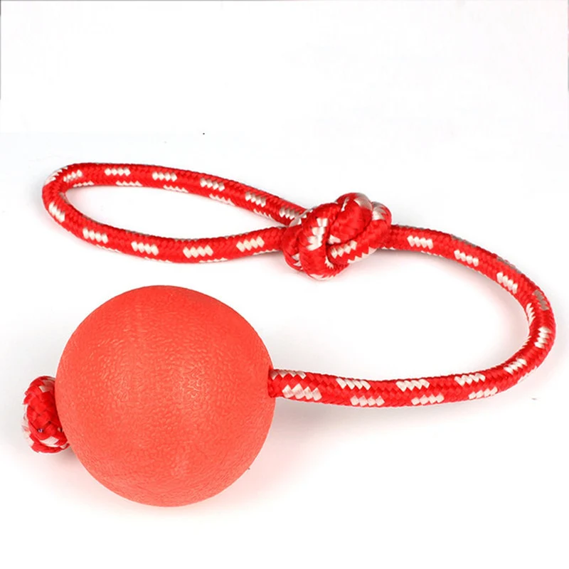Dog Ball Indestructible Chew Bouncy Rubber Ball Toys Pet Dog Toy Ball with String Interactive Toys for Big Dog Puppy Games Toys - Image 6