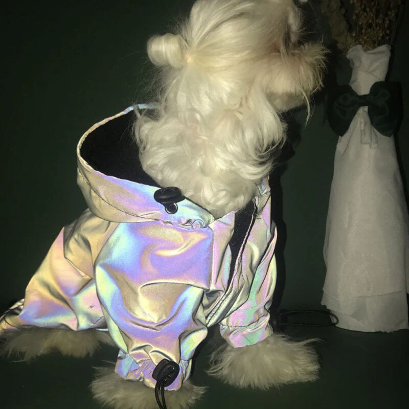 Dog Clothes Flashing Pet Dogs Hoodie For Dog Coat Waterproof Reflective Clothing For Large Small Dogs Puppy Jacket Pug - Image 3