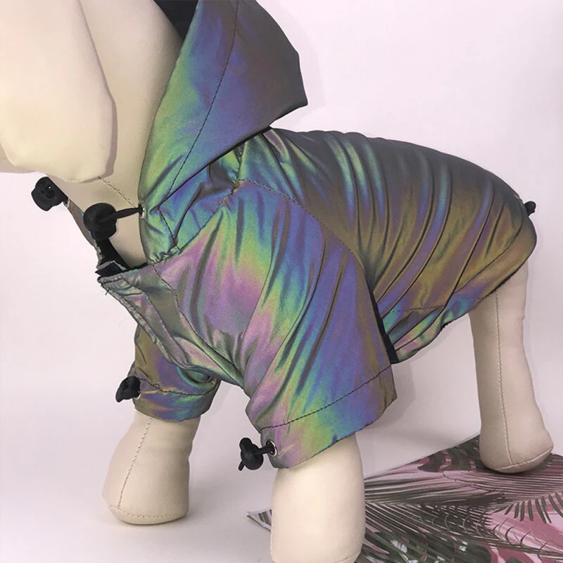 Dog Clothes Flashing Pet Dogs Hoodie For Dog Coat Waterproof Reflective Clothing For Large Small Dogs Puppy Jacket Pug - Image 6