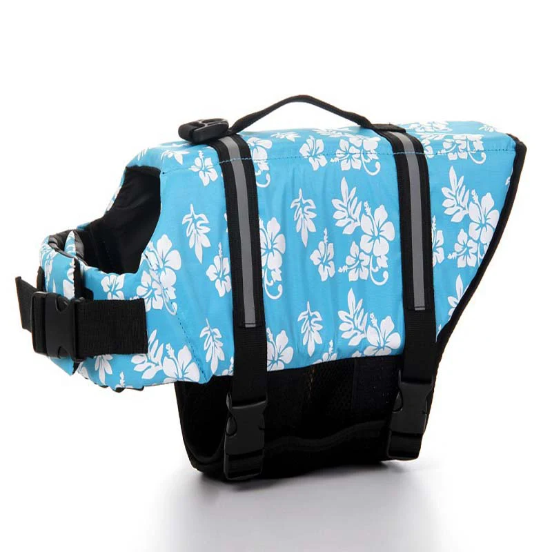 Dog Life Vest Summer Printed Pet Life Jacket Dog Safety Clothes Dogs Swimwear Pets Safety Swimming Suit - Image 12