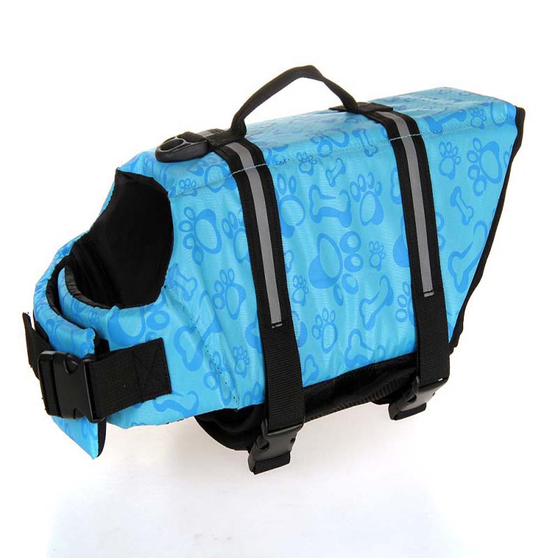 Dog Life Vest Summer Printed Pet Life Jacket Dog Safety Clothes Dogs Swimwear Pets Safety Swimming Suit - Image 3