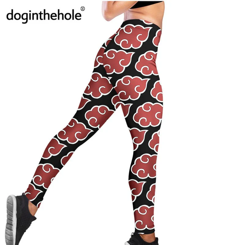 Doginthehole Anime Akatsuki Design Female Slim Leggings Fitness Seamless Gym Sport Pants Comfortable Stretch Yoga Clothing - Image 10