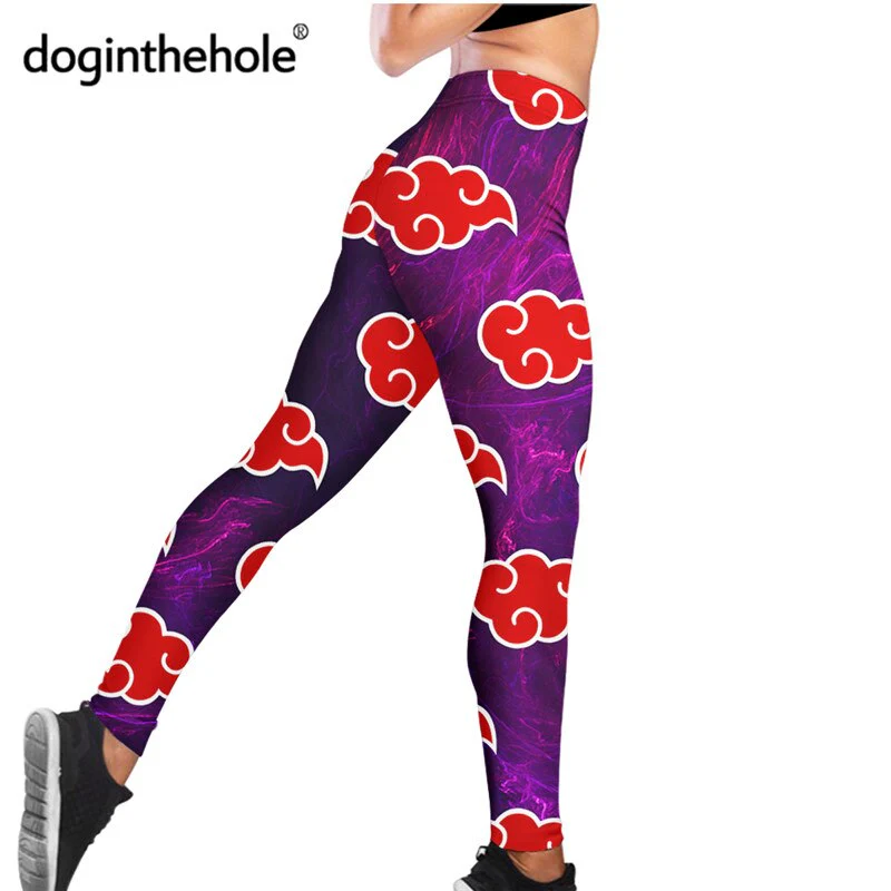 Doginthehole Anime Akatsuki Design Female Slim Leggings Fitness Seamless Gym Sport Pants Comfortable Stretch Yoga Clothing - Image 11