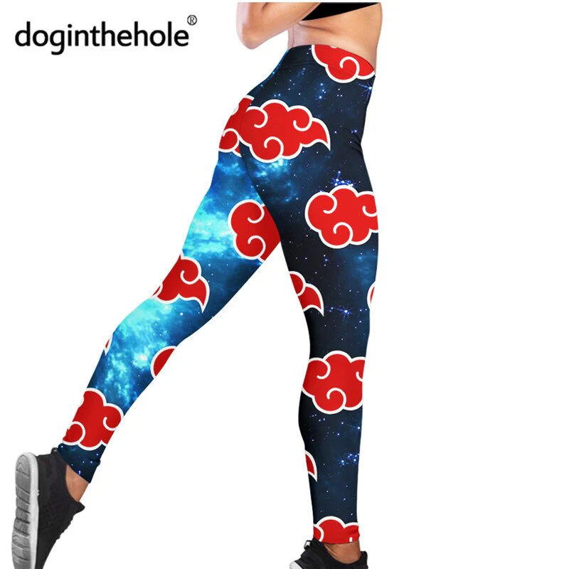 Doginthehole Anime Akatsuki Design Female Slim Leggings Fitness Seamless Gym Sport Pants Comfortable Stretch Yoga Clothing - Image 5