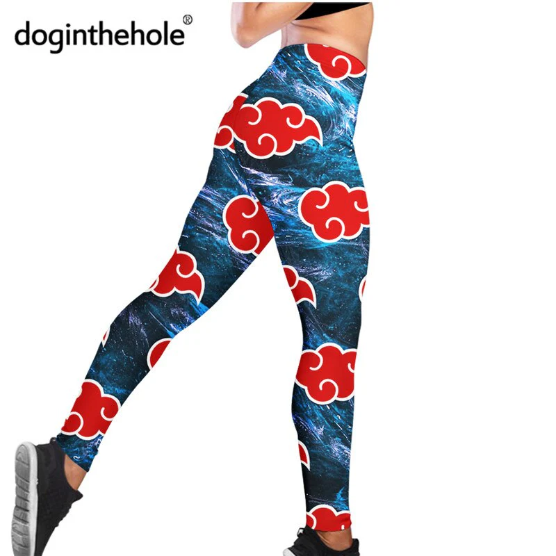 Doginthehole Anime Akatsuki Design Female Slim Leggings Fitness Seamless Gym Sport Pants Comfortable Stretch Yoga Clothing - Image 7
