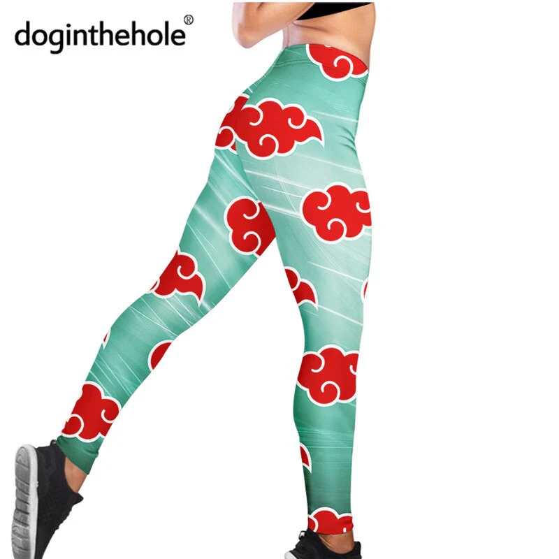 Doginthehole Anime Akatsuki Design Female Slim Leggings Fitness Seamless Gym Sport Pants Comfortable Stretch Yoga Clothing - Image 9