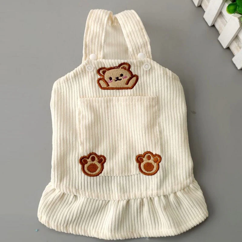 Dogs Clothing Dog Sweater Dress Dog Princess Dress Pet Small Costume Bow Cute Summer Floral Crew Neck Dress Pet Supplies - Image 12