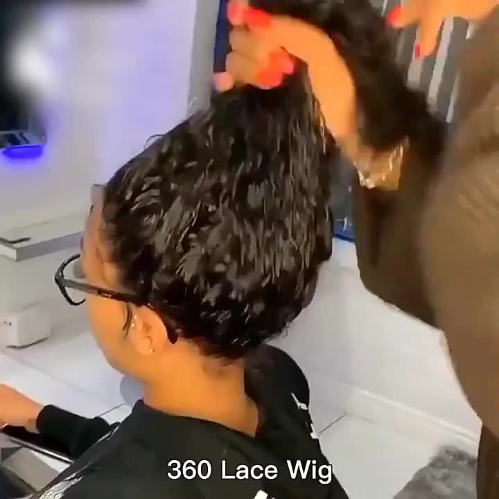 Doheroine Deep Wave 360 HD Lace Wig - 180% Density with Pre-Plucked Baby Hair for a Natural, Voluminous Look - Image 11