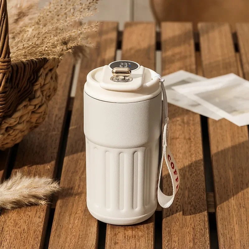 Double-layer Stainless Steel Vacuum Insulated Water Cup with Intelligence Temperature Display Thermal Travel Mug Coffee Hot Cup - Image 11