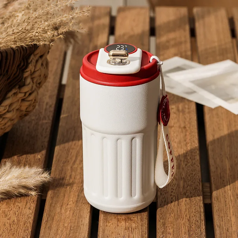Double-layer Stainless Steel Vacuum Insulated Water Cup with Intelligence Temperature Display Thermal Travel Mug Coffee Hot Cup - Image 13