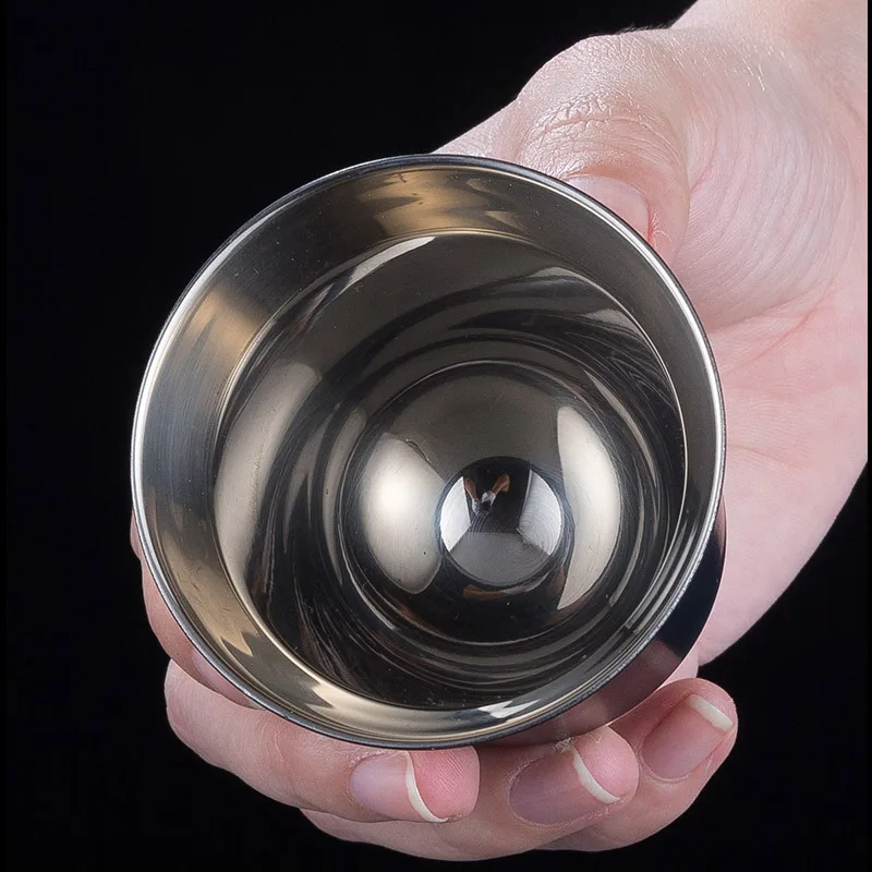 Double Wall Insulated Stainless Steel Espresso Cup Capsule Coffee Mug Metal Drinking Demitasse Cup For Home Indoor or Outdoor - Image 4