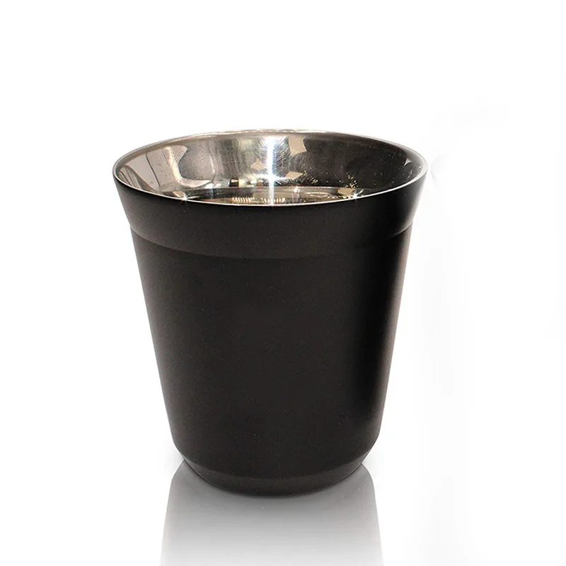 Double Wall Insulated Stainless Steel Espresso Cup Capsule Coffee Mug Metal Drinking Demitasse Cup For Home Indoor or Outdoor - Image 7