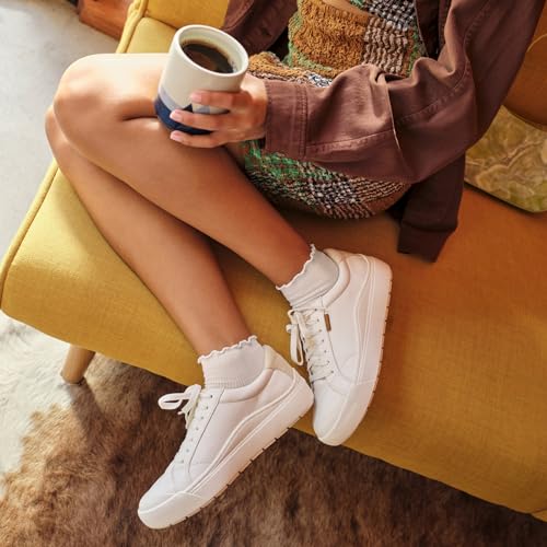 Dr. Scholl's Shoes Womens Time Off Platform Slip On Fashion Sneaker,White Smooth,8 - Image 4