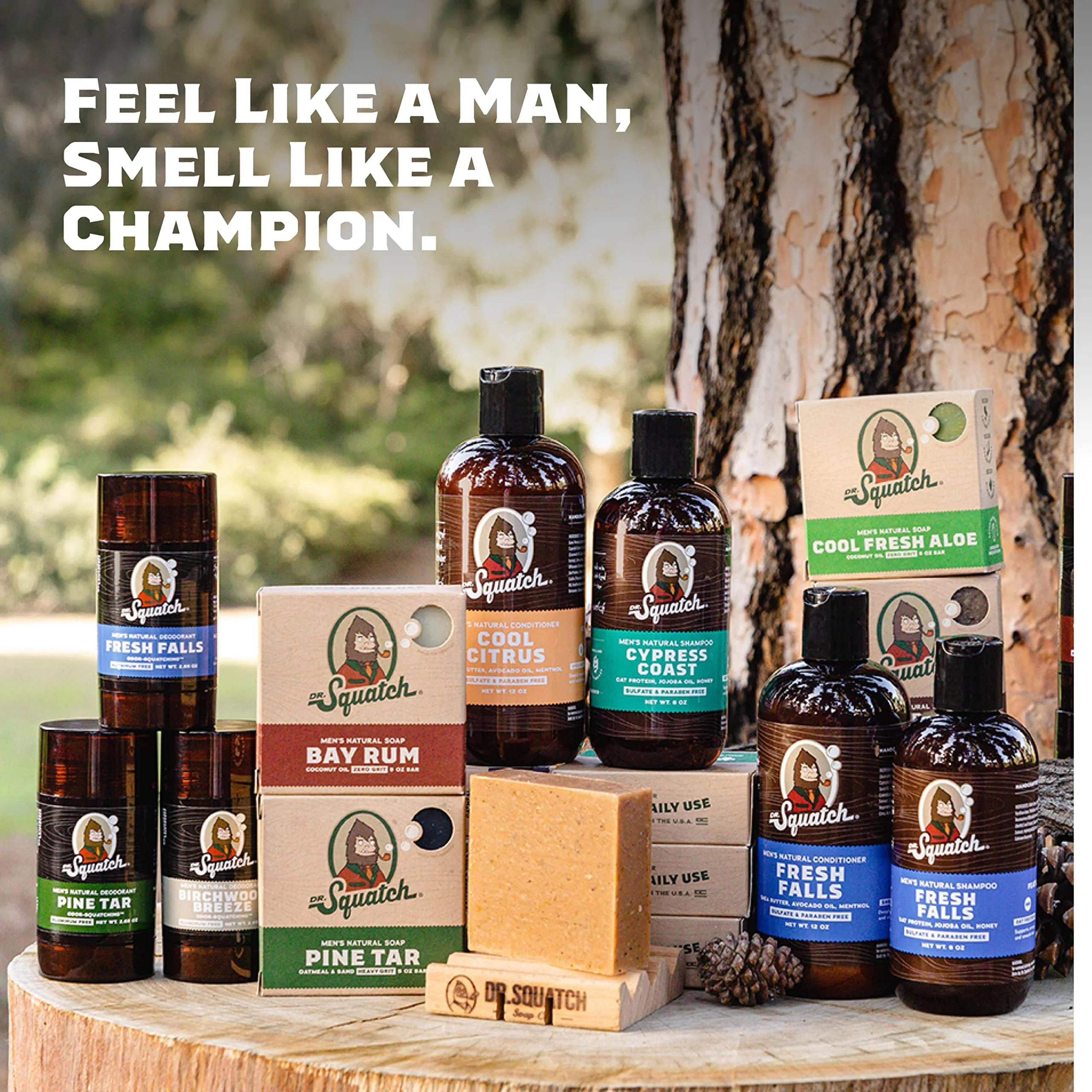 Dr. Squatch Fireside Bourbon Cologne - Natural cedarwood, clove, and patchouli fragrance inspired by Wood Barrel Bourbon - Image 2