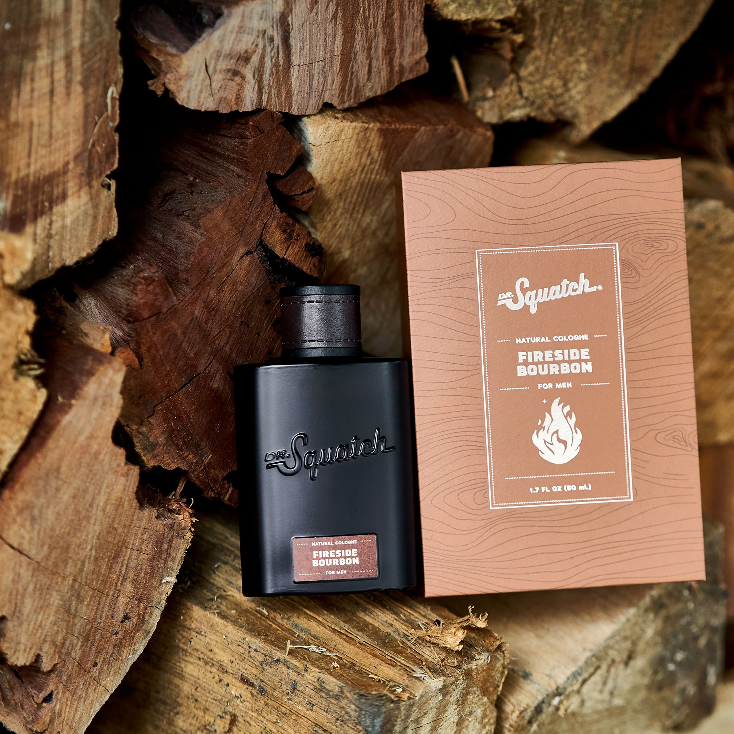 Dr. Squatch Fireside Bourbon Cologne - Natural cedarwood, clove, and patchouli fragrance inspired by Wood Barrel Bourbon - Image 3