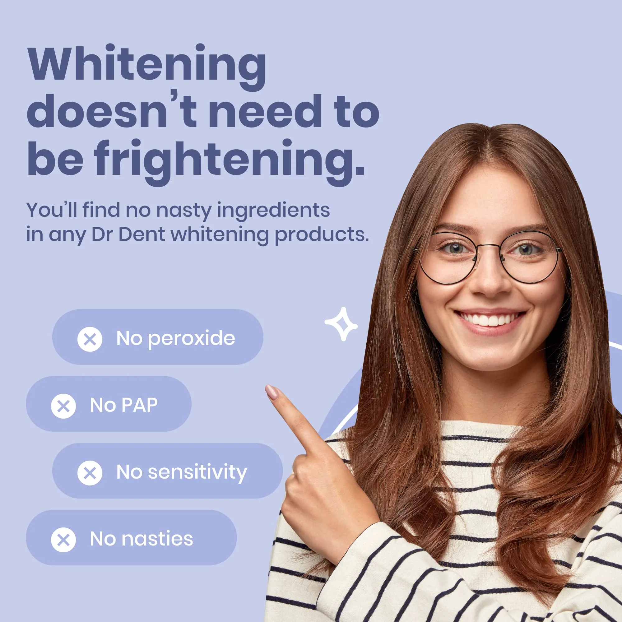 DrDent Professional Teeth Whitening Strips 21 Treatments - Safe for Enamel - Non Sensitive Teeth Whitening - Whitening Without Any Harm - Pack of 42 Strips + Mouth Opener Included - Image 2